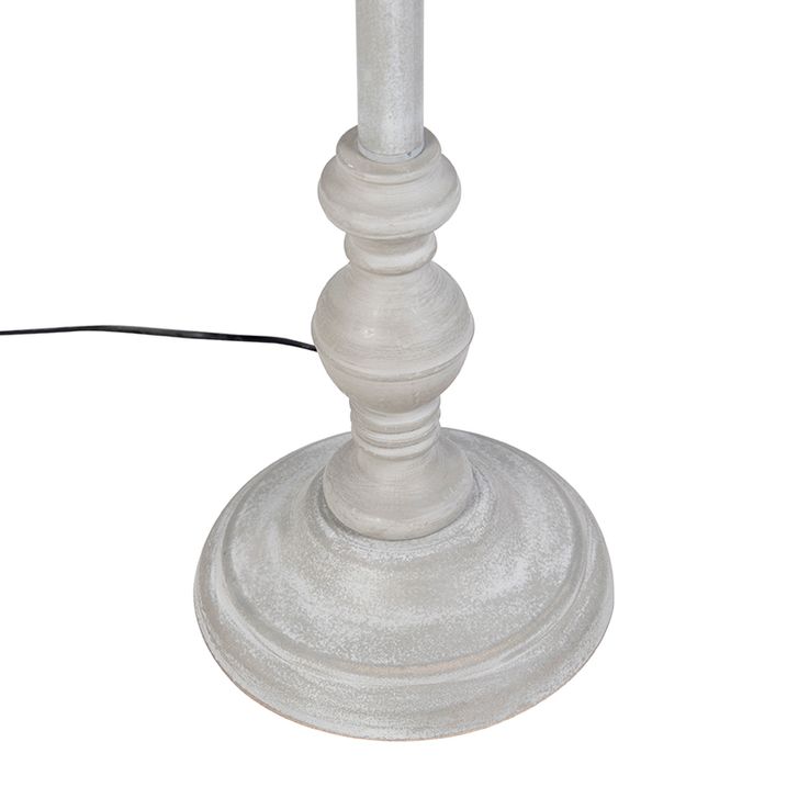 Põrandalamp linase varjuga pruun 45 cm - Classico
