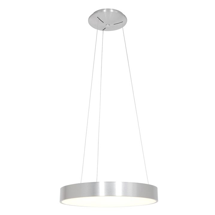 Suspension design argent avec LED dimmable - Ringlede