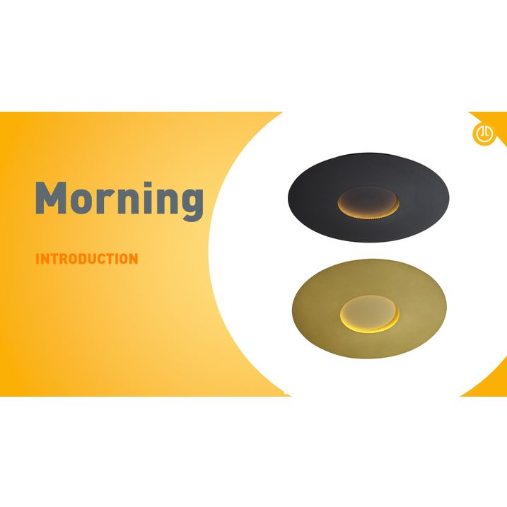 Moderne Deckenleuchte Gold 60cm inkl. LED 3-Stufen-Dimmbar - Morning