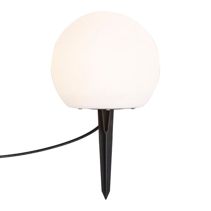 System 12V czarny 7m z 3 lampami białymi 20cm z LED IP44 - Voltaire Luno