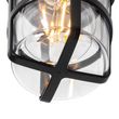 Plafonnier-et-applique-murale-noir-avec-abat-jour-transparent-IP54---Kiki