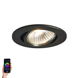 Foco empotrable inteligente negro orientable con Wifi GU10 - Cisco
