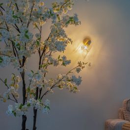 Art Deco kohtvalgusti messingist, kallutatav ja pööratav - Mosh