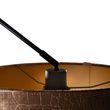 Hanglamp-zwart-met-velours-kap-krokodil-dessin-35cm---Blitz