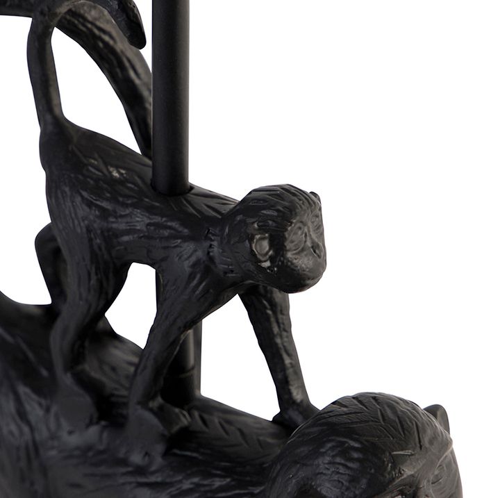 Vintage stolná lampa čierna - Monkey Unge