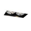 Set-of-6-Recessed-Spotlights-Black-GU10-70mm-2-Light-Trimless---Oneon