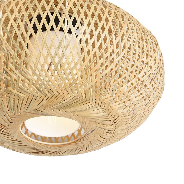 Japandi stropné svietidlo bambusové 42cm IP44 - Moana