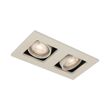 Moderni-upotettava-kaksivalospotti-beige-GU10-50-mm-kääntö--ja-kallistustoiminnolla---Qure