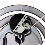 Moderna-stropna-svjetiljka-smeđa-45-cm-3-svjetla---Drum-Trio