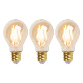 Sada 3 stmívatelných LED žárovek E27 Goldline 5W 380lm 2200K