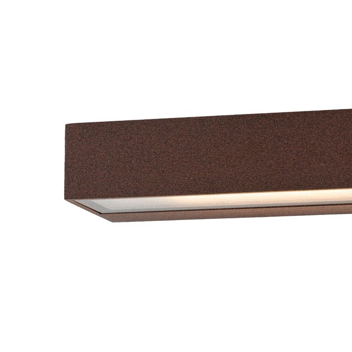 Modern vägglampa rostbrun 22 cm inkl. LED IP65 - Hannah