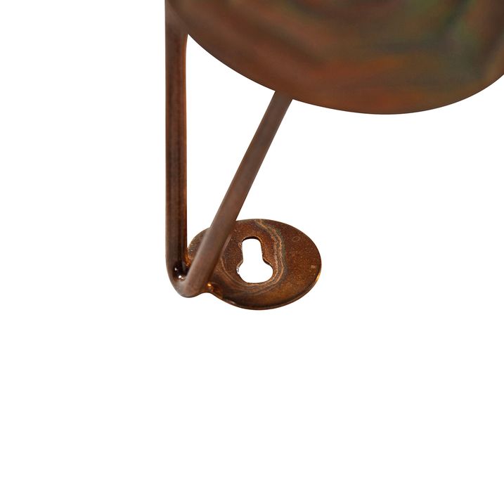 Art Deco Wandleuchte Kupfer 77 cm - Circles