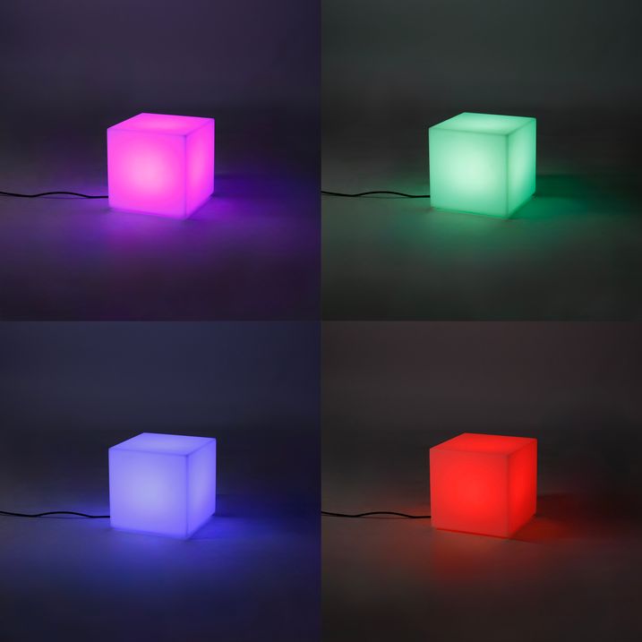 Pametna Ulična Lampa Bela 30 cm Kvadrat Uključujući LED A60 IP44 - Nura