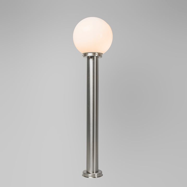 Lampada da esterno moderna in acciaio inox 100 cm con sfera in plastica IP44 - Sfera