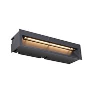 Lámpara-de-pared-empotrada-moderna-negra-28cm-incl.-LED-IP65---Mert