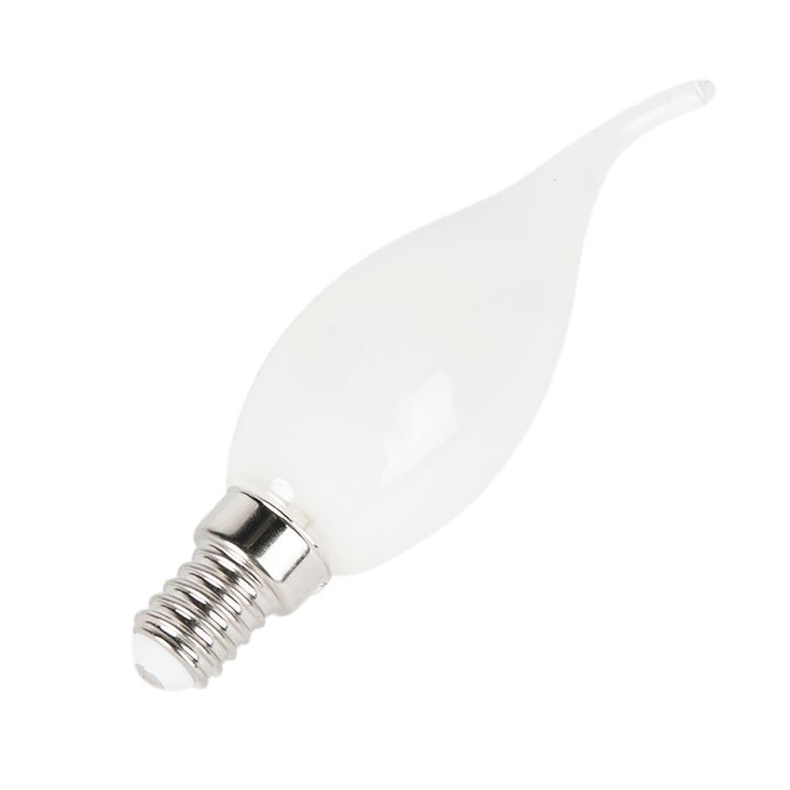 Set mit 5 E14 dimmbaren LED-Filament-Kerzenlampen F35 matt 3W
