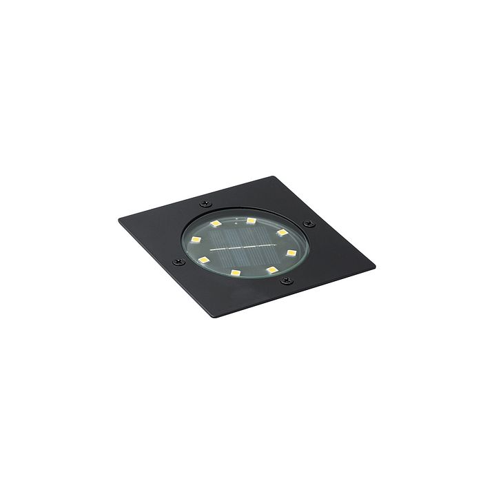 Set mit 6 Erdspieße schwarz quadratisch inkl. LED IP65 Solar - Terry