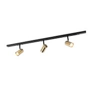 Sistema-de-iluminação-de-trilho-inteligente-preto-com-dourado-1-fase-3-luzes-Incl.-WiFi-GU10---Iconic-Jeana