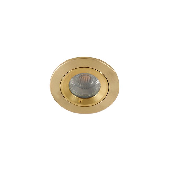 Spot encastré moderne rond doré IP44 - Xena Round