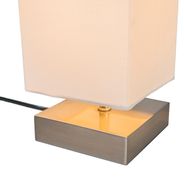 Lampă-de-masă-modernă-albă-cu-oțel---Milo