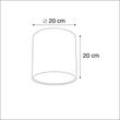 Velvet-Lampshade-Blue-20/20/20-with-Gold-Interior