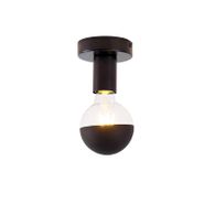 Designerska-lampa-sufitowa-czarna-z-reflektorem-G95-czarnym---Facile