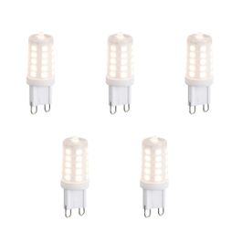Set di 5 lampadine LED dimmerabili G9 opale 3W 250lm 3000K