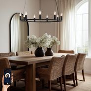 Smart-hanglamp-zwart-9-lichts-incl.-Wifi-C35---Knight