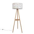 Lampă-de-podea-cu-trepied-din-lemn-cu-abajur-alb-și-bej-cu-dungi-50cm---Lou