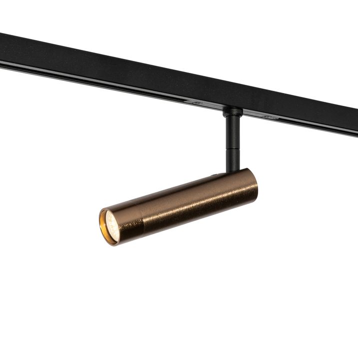 Modern Spotlight Dark Bronze for 1-Phase Track System - Slimline Uzzy