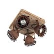 Faretto-industriale-ruggine-marrone-con-legno-inclinabile-4-luci---Gina