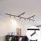 Modern Track Lighting System with 10 Spotlights Dark Bronze 1-Phase - Slimline Uzzy