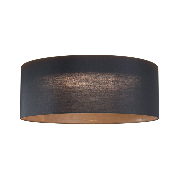 Nowoczesna lampa sufitowa czarna transparentna 40 cm z LED z 3-stopniową regulacją ściemniania - Sue