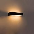 Dizajnová-obdĺžniková-nástenná-lampa-čierna-35-cm---Houx