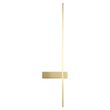 Modern-Wall-Lamp-Brass-75cm-Incl.-LED-IP44---Dial