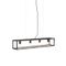 Lampada a sospensione industriale intelligente nera incl. 4 WiFi A60 - Cage