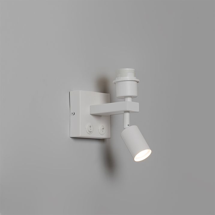 Applique murale moderne blanche avec liseuse - Brescia