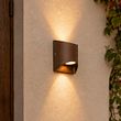 Moderne-Außenwandleuchte-Rostbraun-inkl.-LED-2-Licht-IP54---Mal