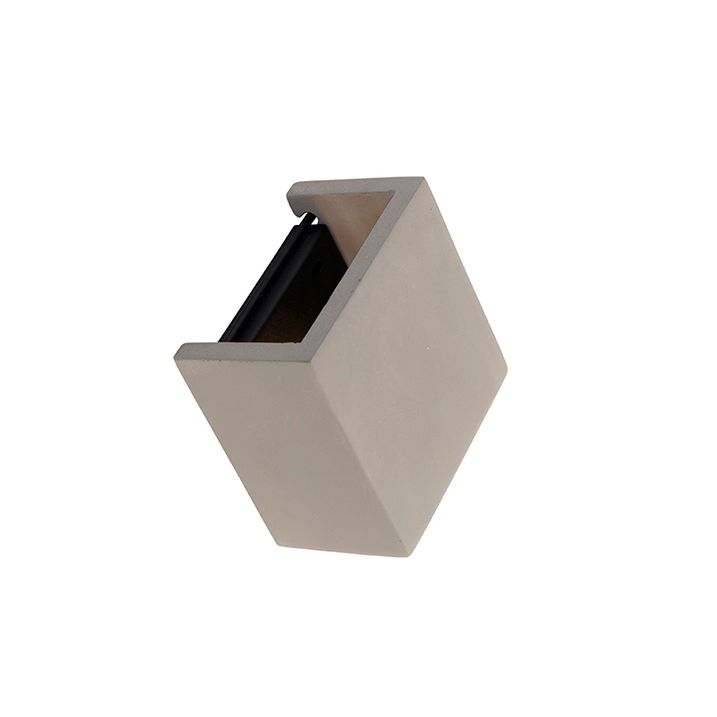 Industriële wandlamp beton met lichteffect - Meave