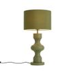 Retro-tafellamp-groen-met-stoffen-kap---Captain