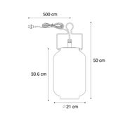 Utendørs-hengelampe-hvit-20-cm-med-støpsel-IP44---Pion