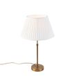 Bronzas-galda-lampa-ar-krokoto-abažūru-baltā-krāsā-35-cm---Parte