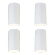 Set-de-4-spoturi-moderne-albe-montate-la-suprafață-5,5-cm-GU10-50-mm---Tuba