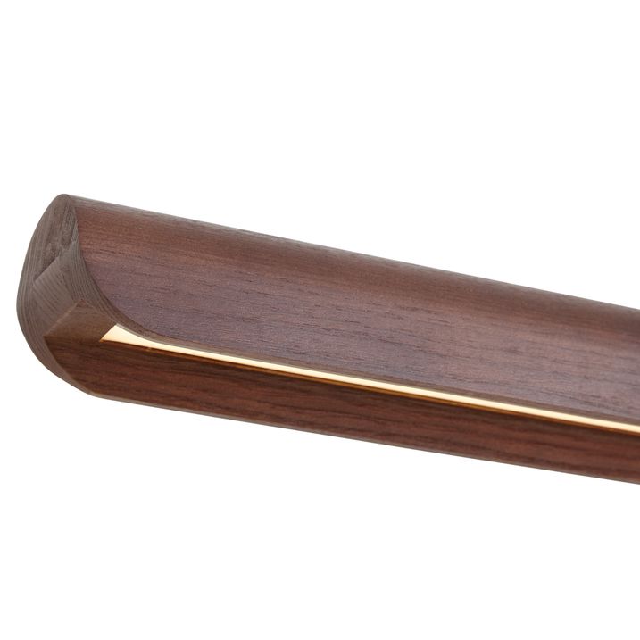 Moderne hanglamp walnoot hout incl. LED 3-staps dimbaar - Kaneau