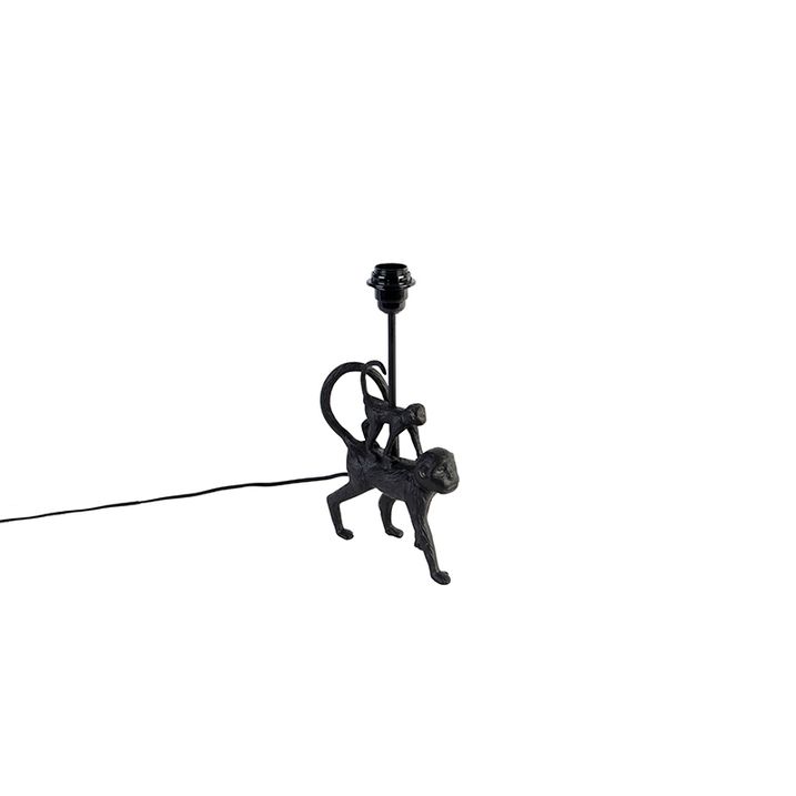 Vintage stolná lampa čierna - Monkey Unge