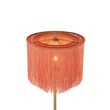 Oriental-gulvlampe-gull-rosa-skjerm-med-frynser---Franxa
