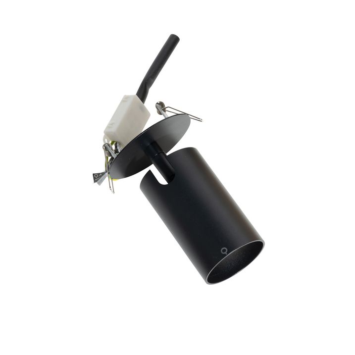 Modern Gömme Spot Lambası Siyah GU10 50mm - Chels