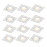 Комплект-от-12-вградени-прожектора-бели-квадратни-GU10-50mm-IP44---Xena