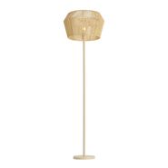 Golvlampa-beige-med-lampskärm-i-pappersrep-50/50/30---Simplo