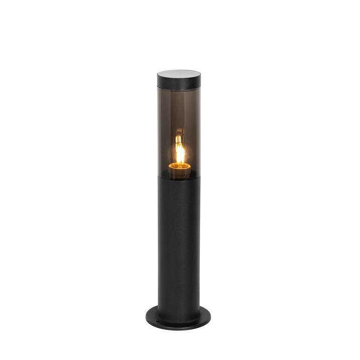 Moderné vonkajšie stĺpové svietidlo čierne 45 cm IP44 - Rox